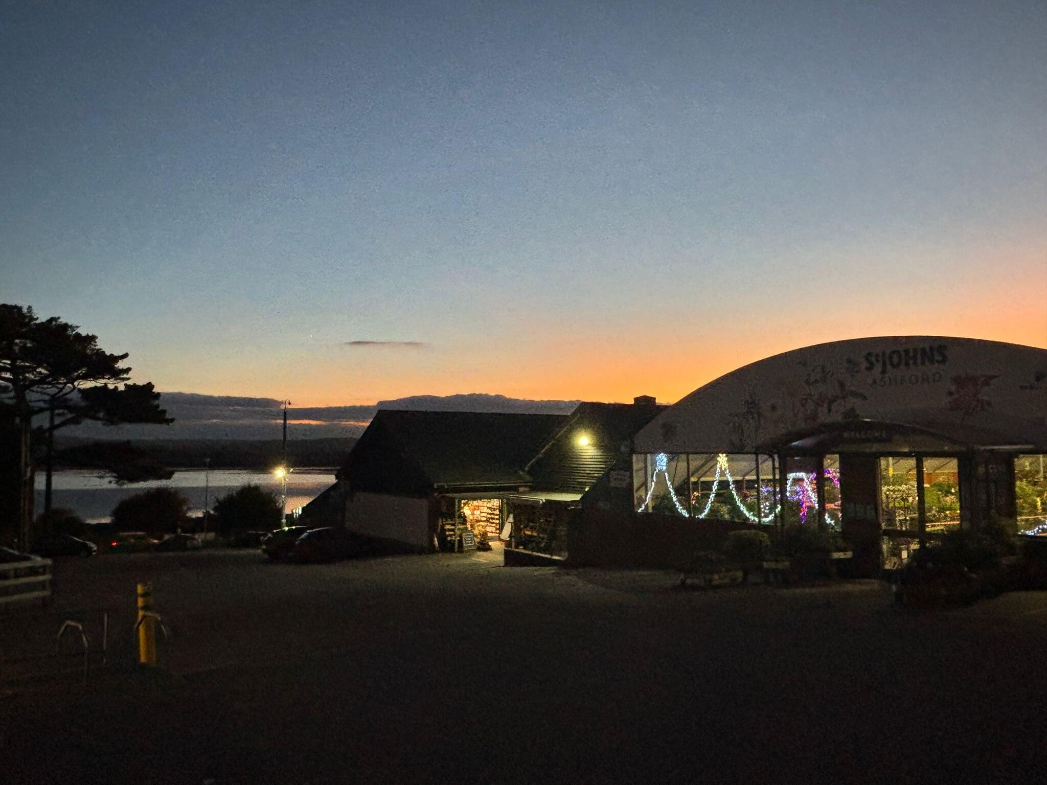 Ashford Garden Centre at night