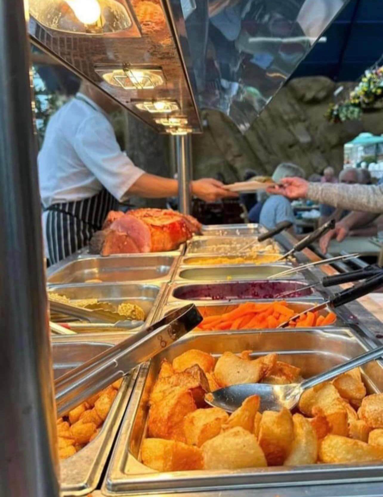 A photo of cavery being served at St. John's garden centre