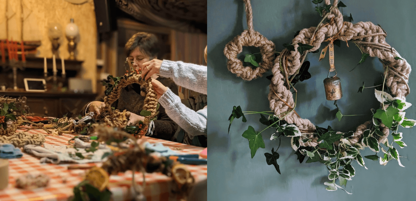 Macrame wreath making workshop