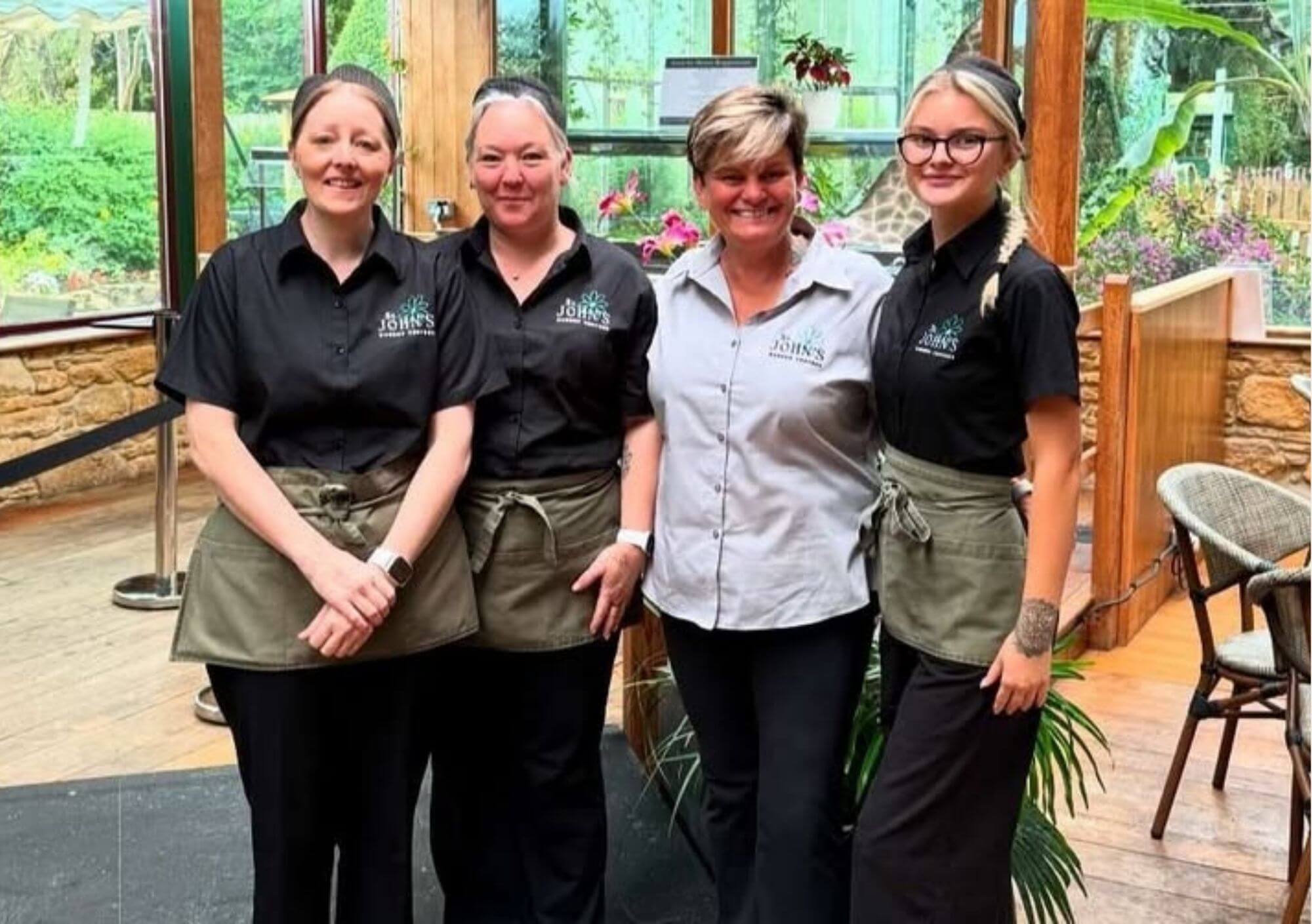 The restaurant team at St. John's Garden Centres, Barnstaple
