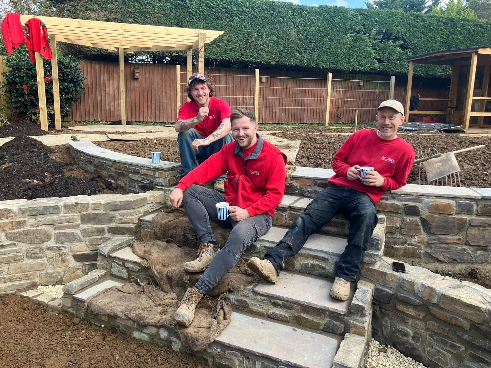 The landscaping team at St. John's Barnstaple